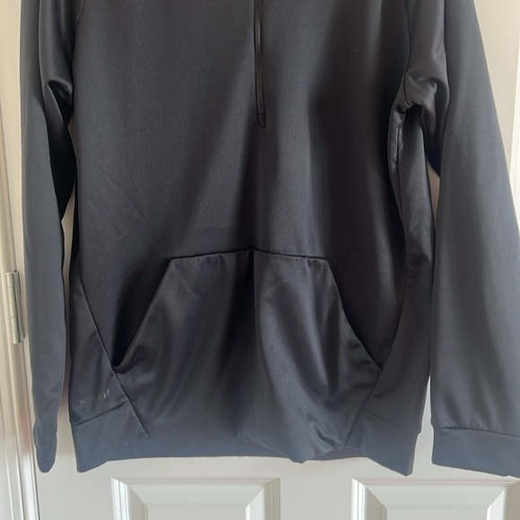 Nike mens black 1/2 Zip pullover size medium with Kangaroo pocket in front - Picture 5 of 9